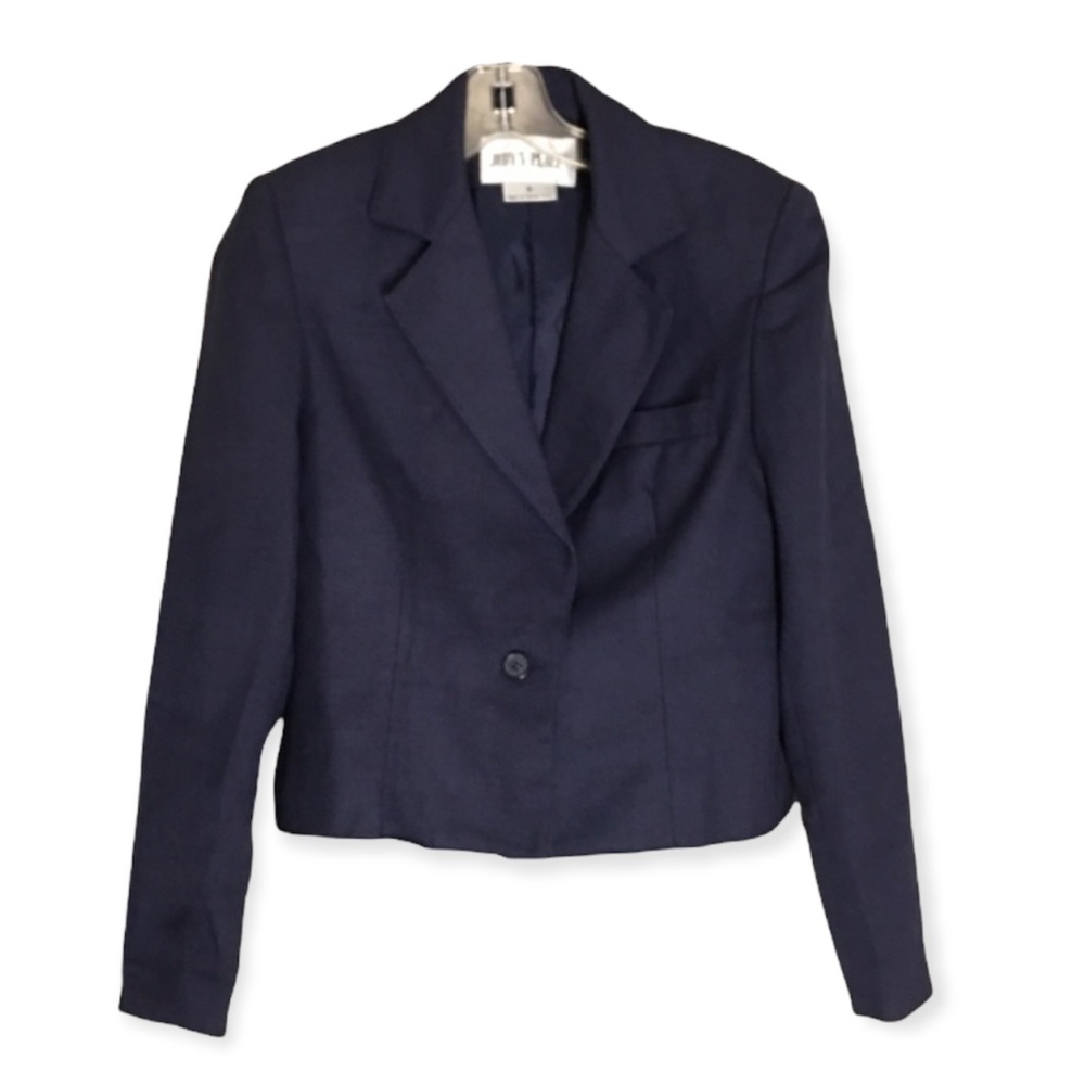 NWT Judy’s Place Navy Lined Blazer Size 6